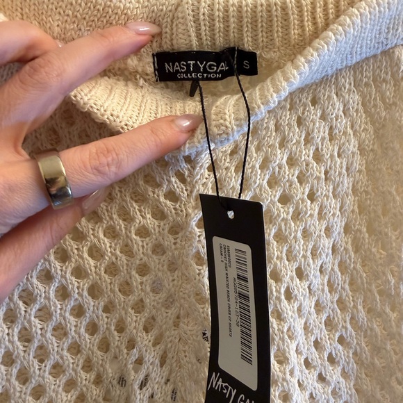 Nasty Gal Ivory Crochet Women Shorts - Picture 3 of 4